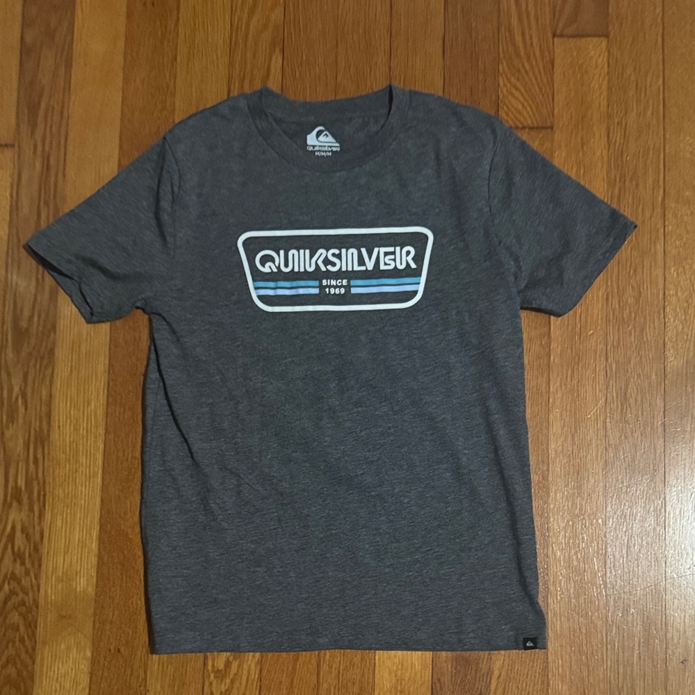 Quiksilver Kids Charcoal Gray Short Sleeve Tee